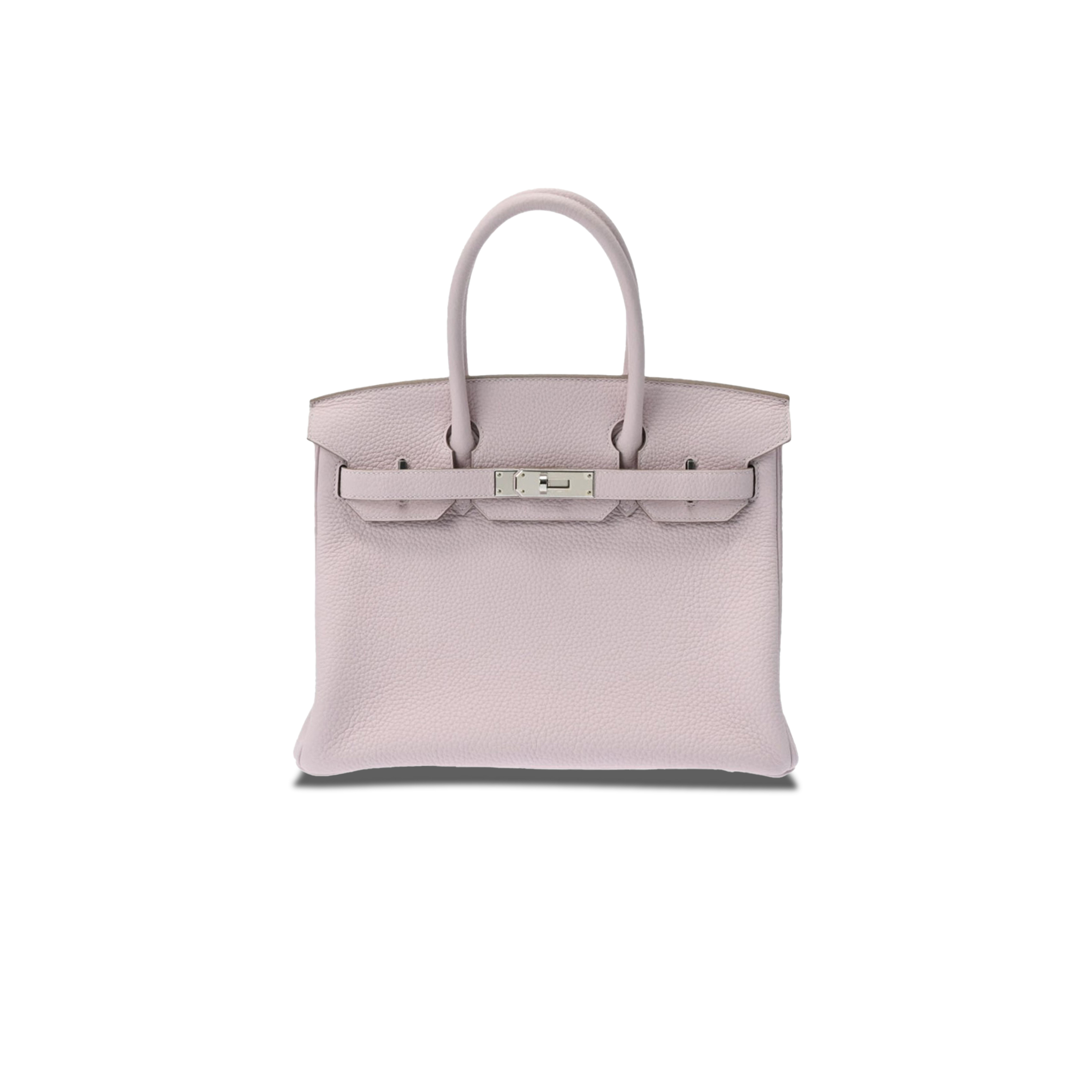 HERMES MASTER BARKIN 30 TOGO LEATHER PINK SILVER BUCKLE BAG 550321 (30*23*15cm)